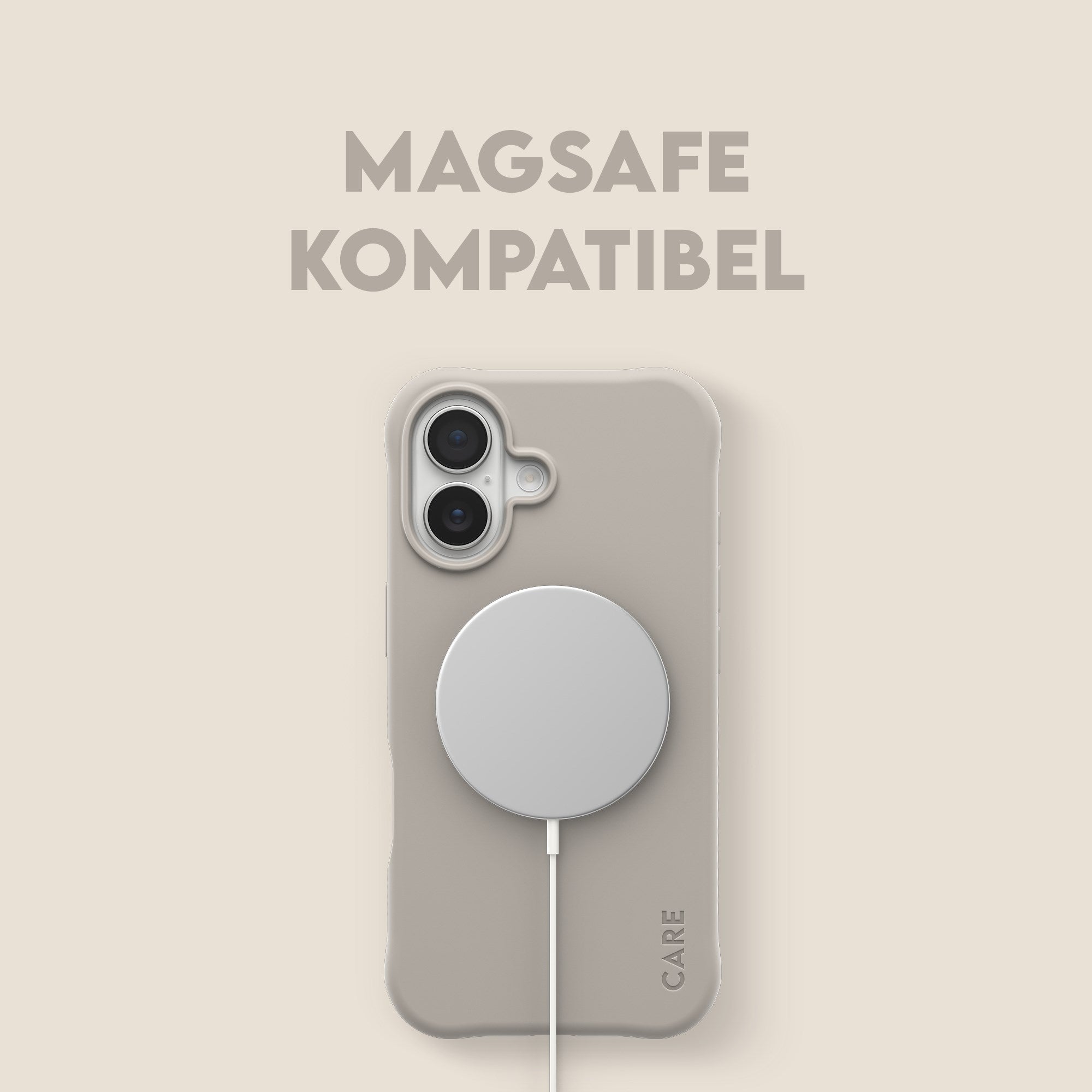 CARE™ by PanzerGlass® Samba Case Vanilla m. MagSafe iPhone 17